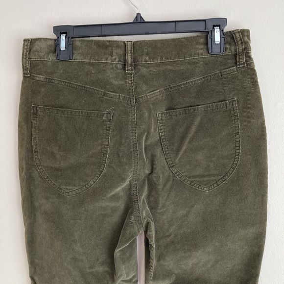 We The Free Womens Sz 29 Skinny Corduroy Button Fly Stretch Casual Pants Green - Picture 6 of 8
